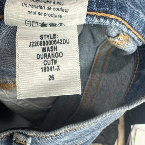 Veronica Beard Ryleigh Slim Straight Jeans Front Yoke Size 26 NWOT - Picture 9 of 13